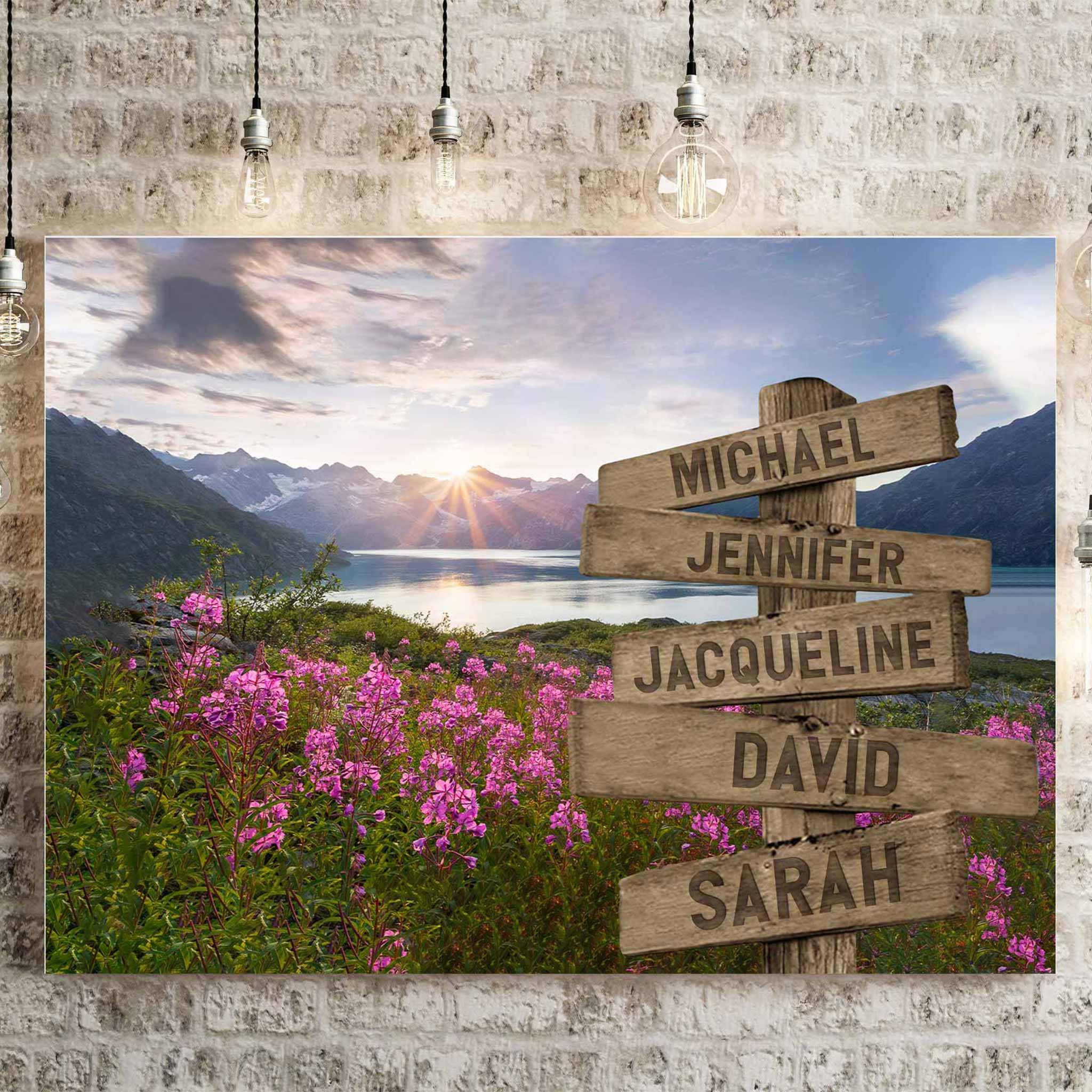 Personalized Directional Sign Canvas Prints | Customly Gifts