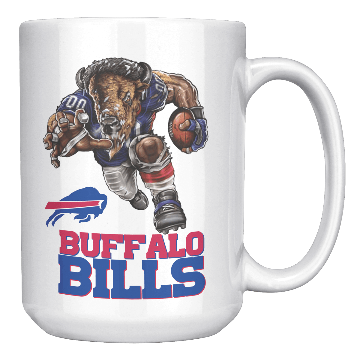 Buffalo Player Wordmark Logo White 15oz MugCustomly Gifts