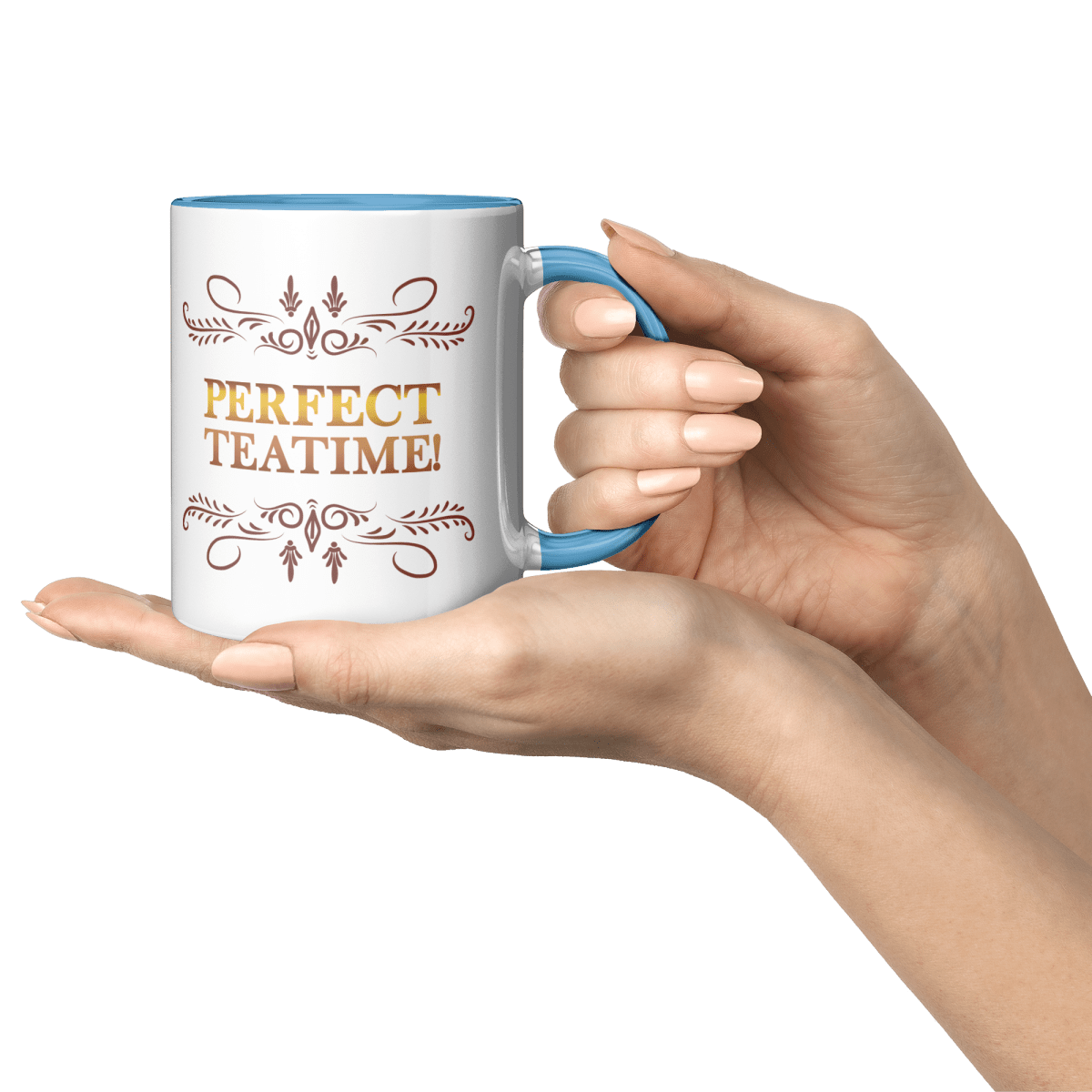 Perfect Teatime 11oz Light Blue MugCustomly Gifts