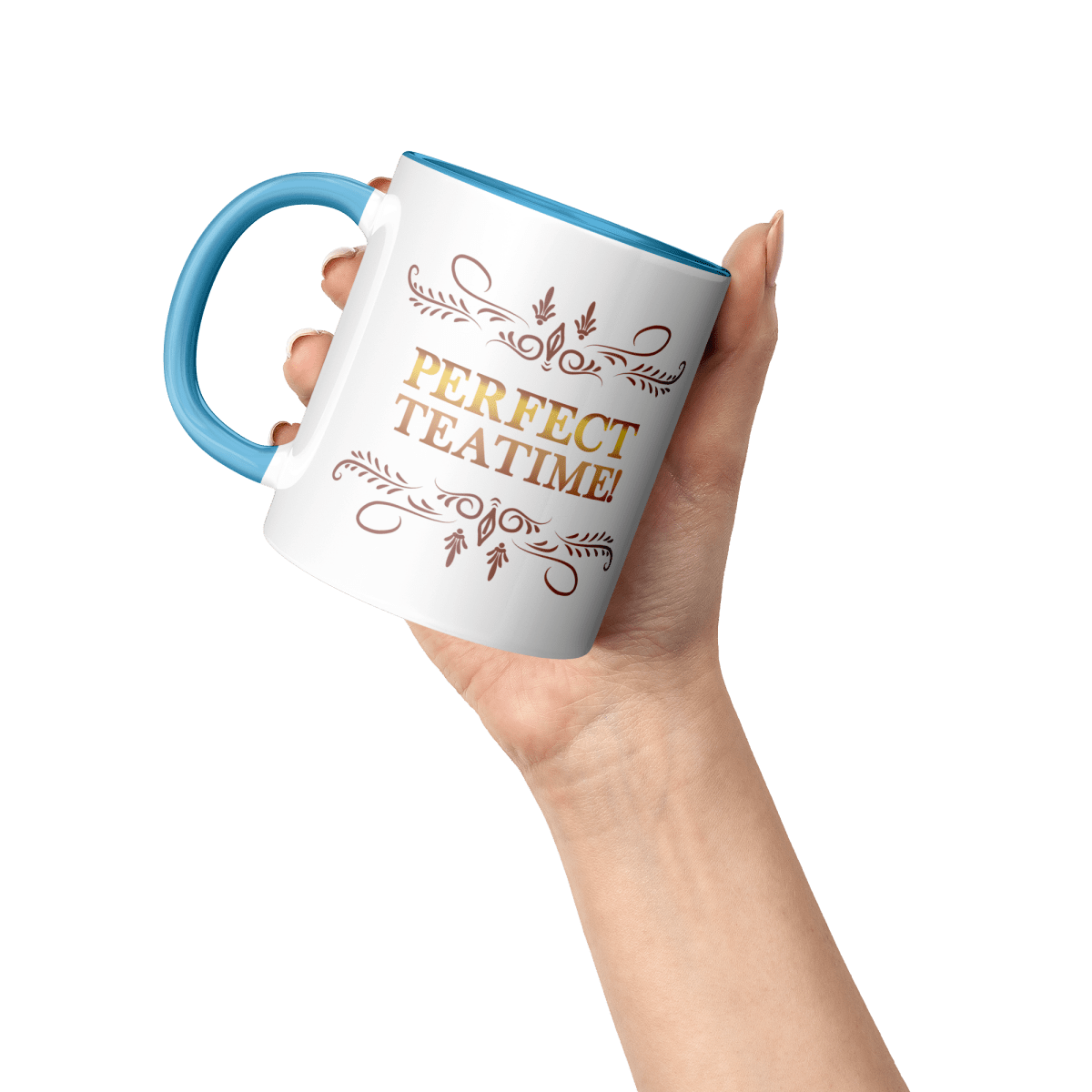 Perfect Teatime 11oz Light Blue MugCustomly Gifts