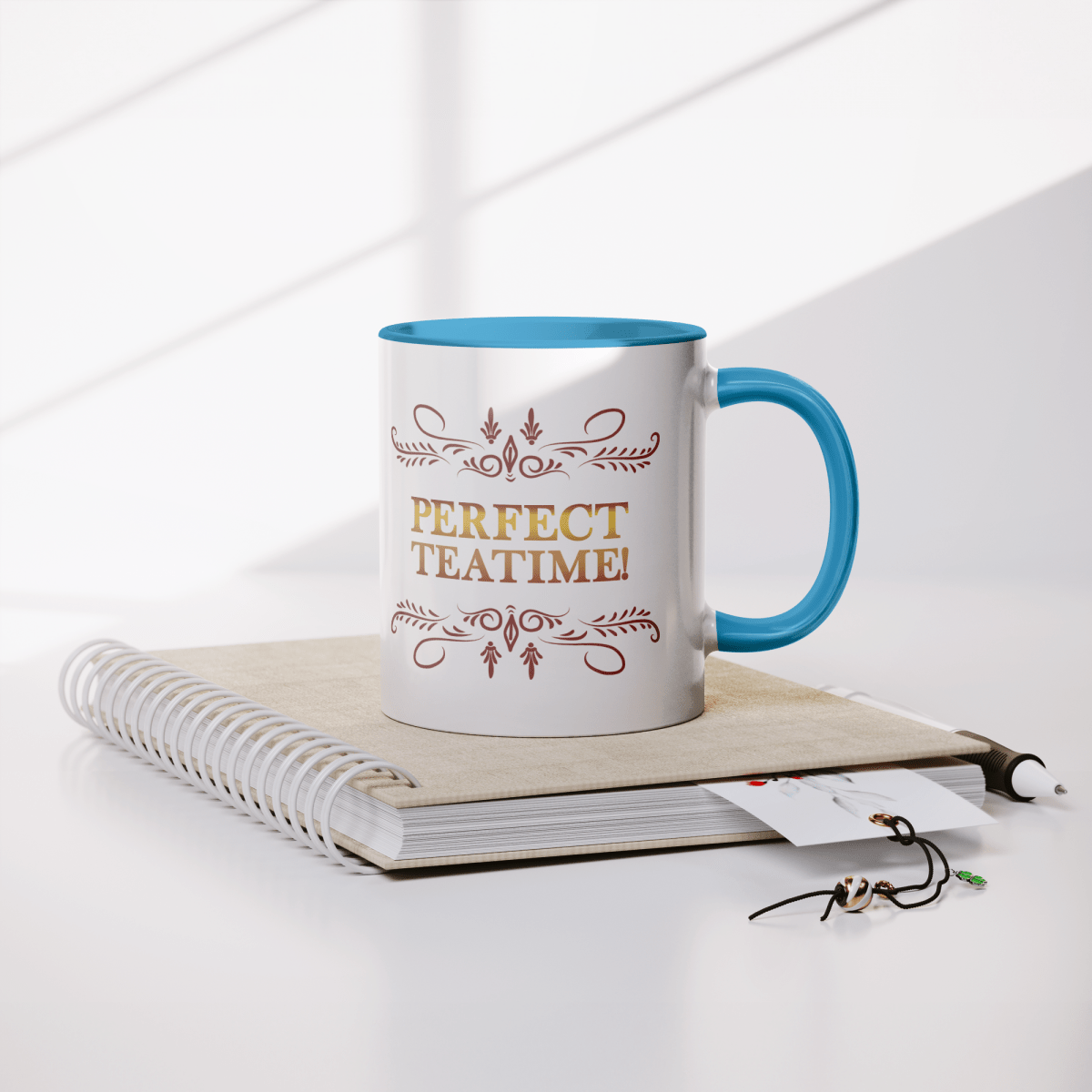 Perfect Teatime 11oz Light Blue MugCustomly Gifts
