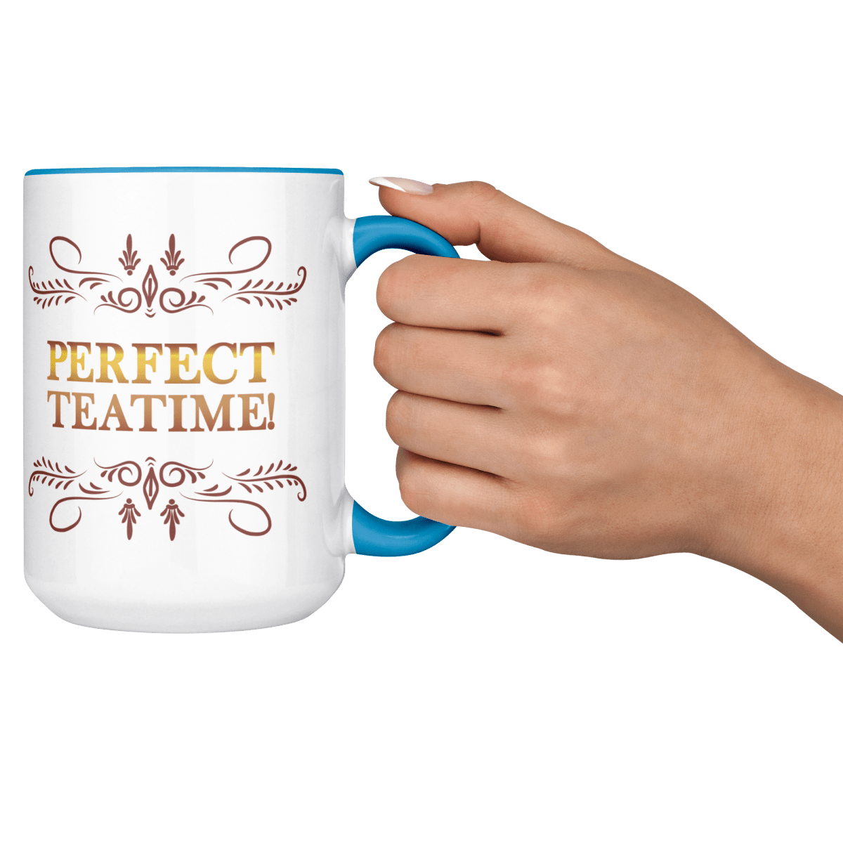 Perfect Teatime 15oz Light Blue MugCustomly Gifts
