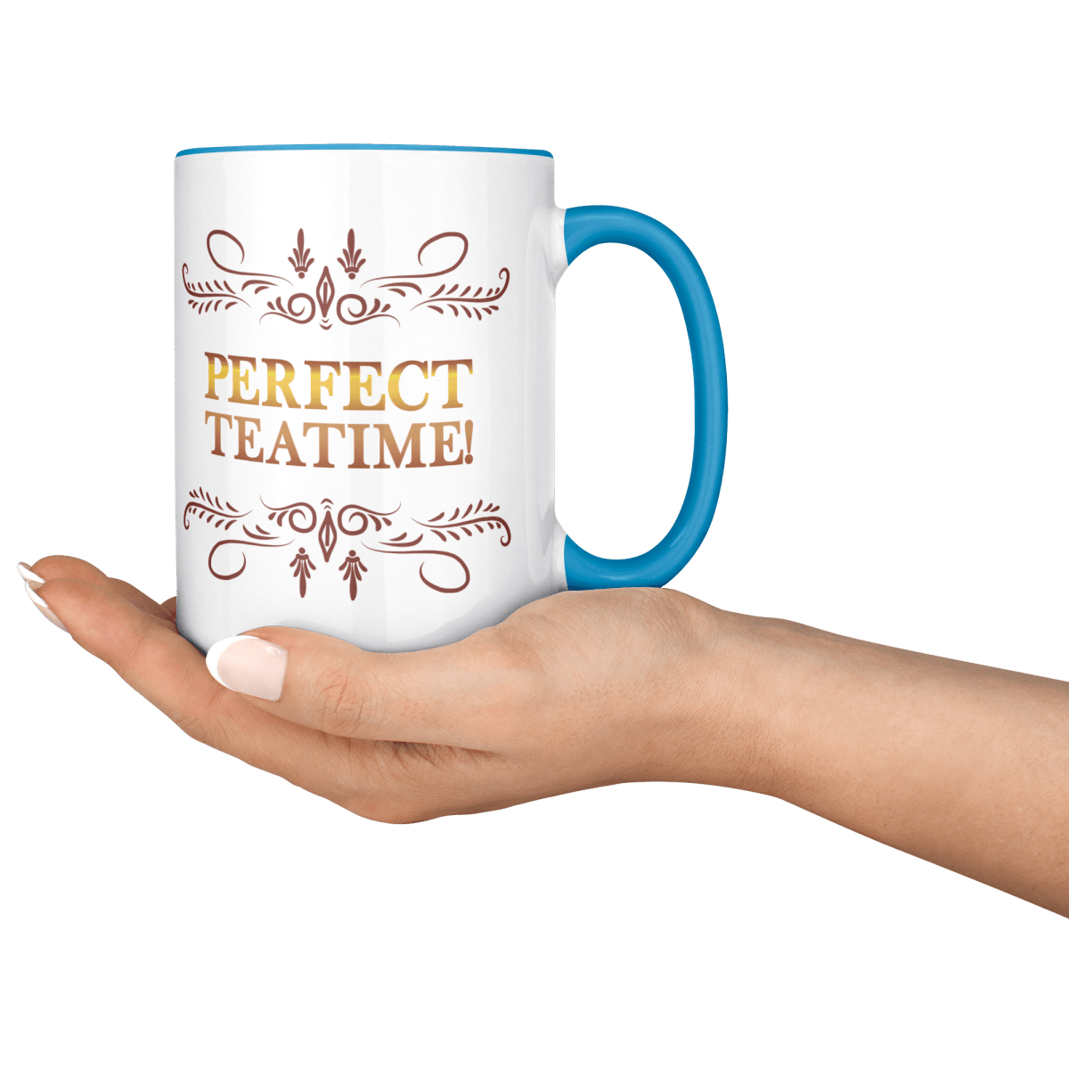 Perfect Teatime 15oz Light Blue MugCustomly Gifts
