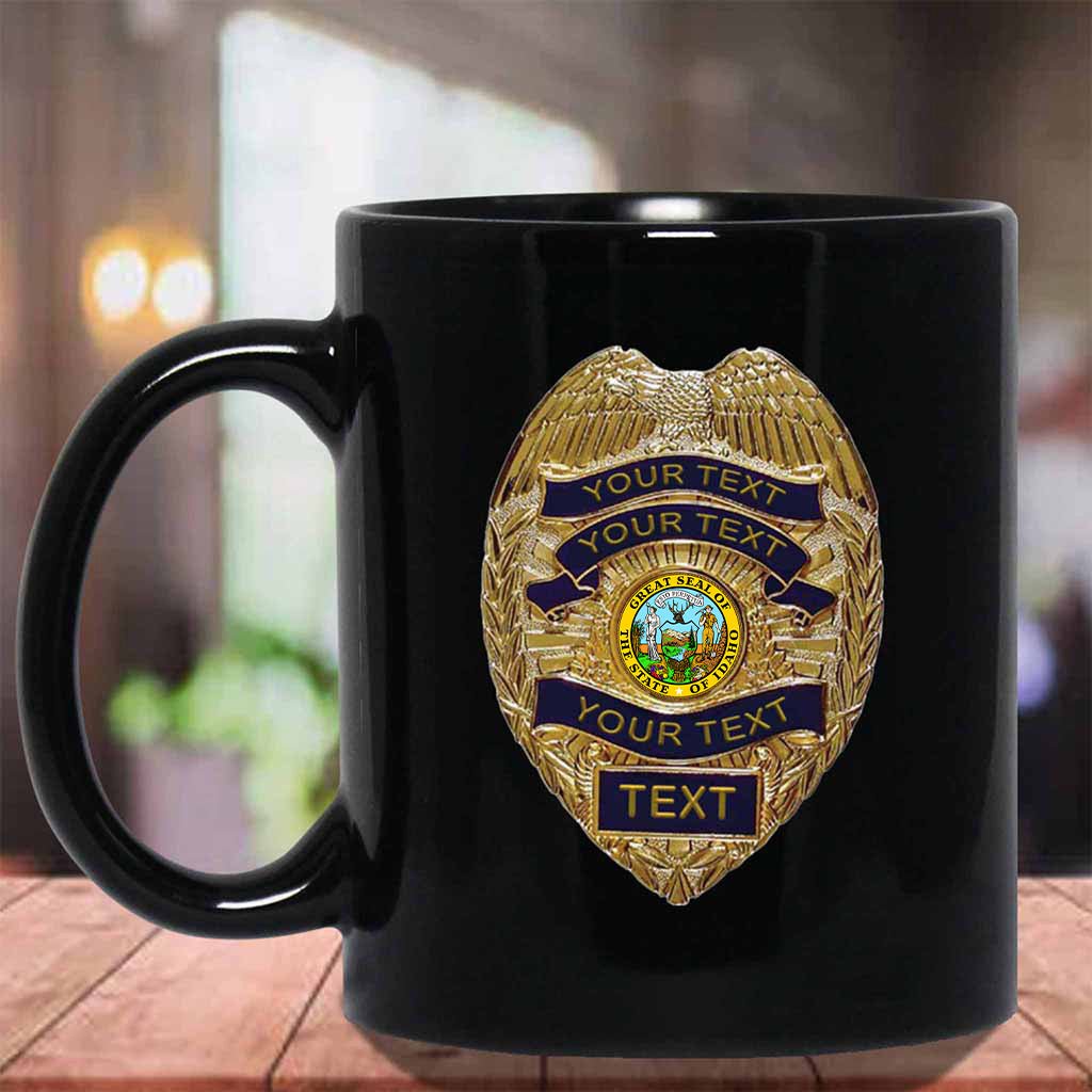 Personalized Police Officer Badge State Seal MugsCustomly Gifts