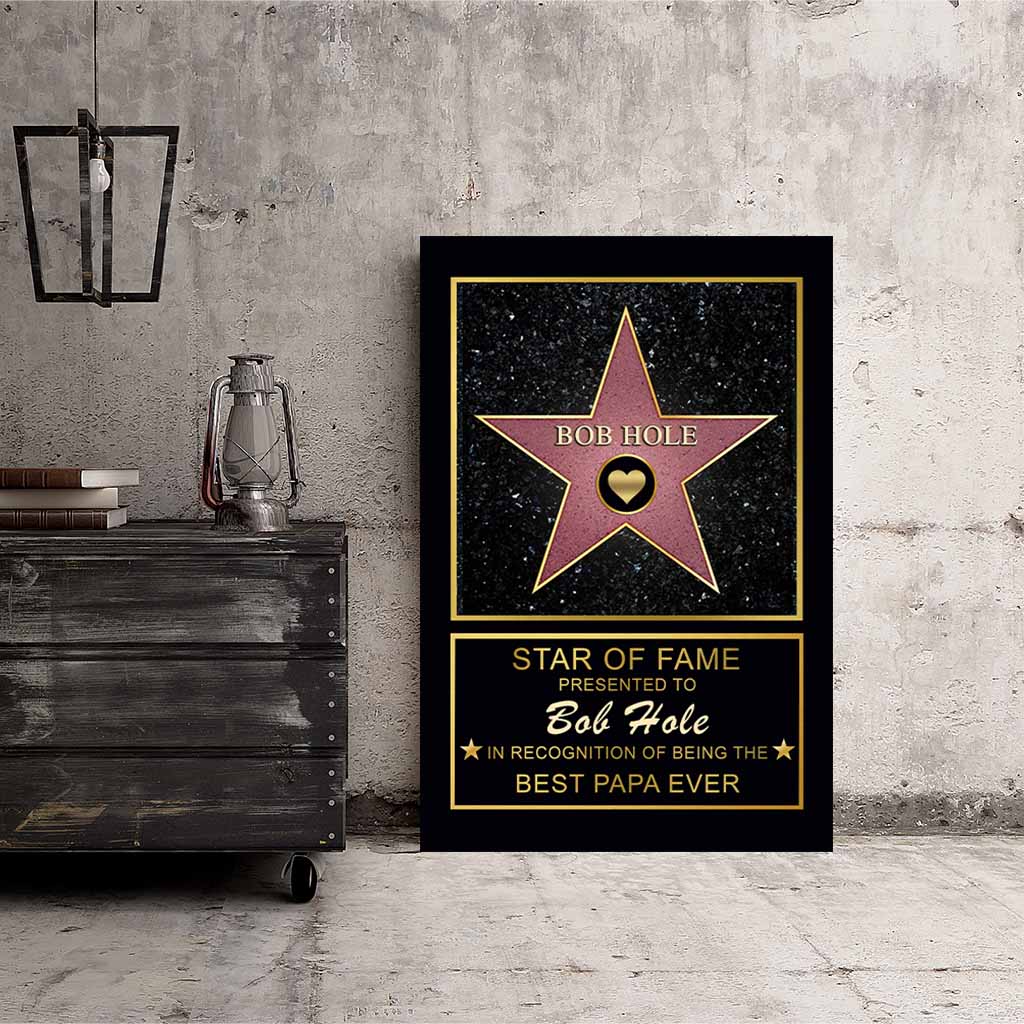 Star of Fame Personalized CanvasCustomly Gifts