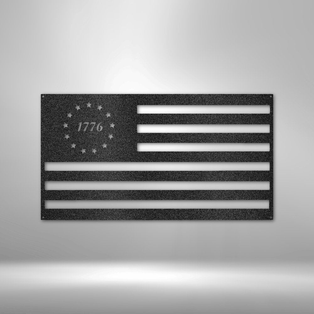1776 Flag - Steel SignCustomly Gifts