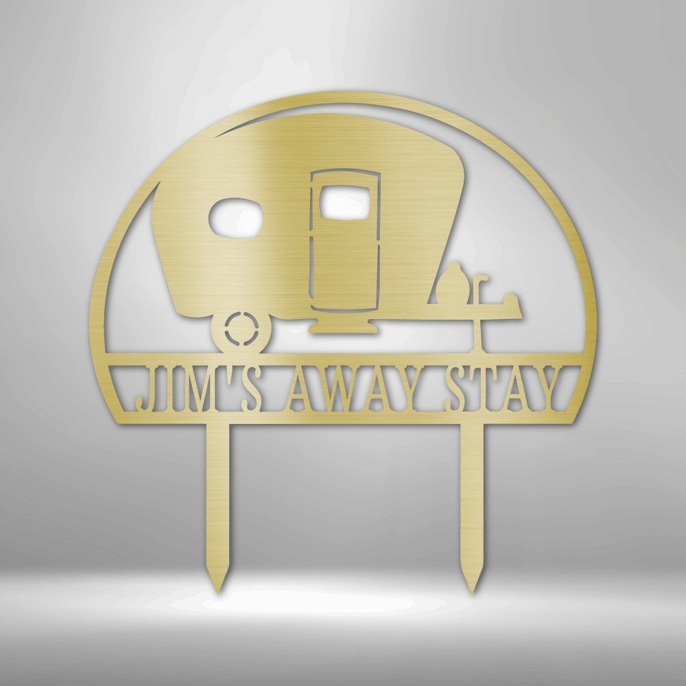 Camper Yard Stake Personalized Steel SignCustomly Gifts