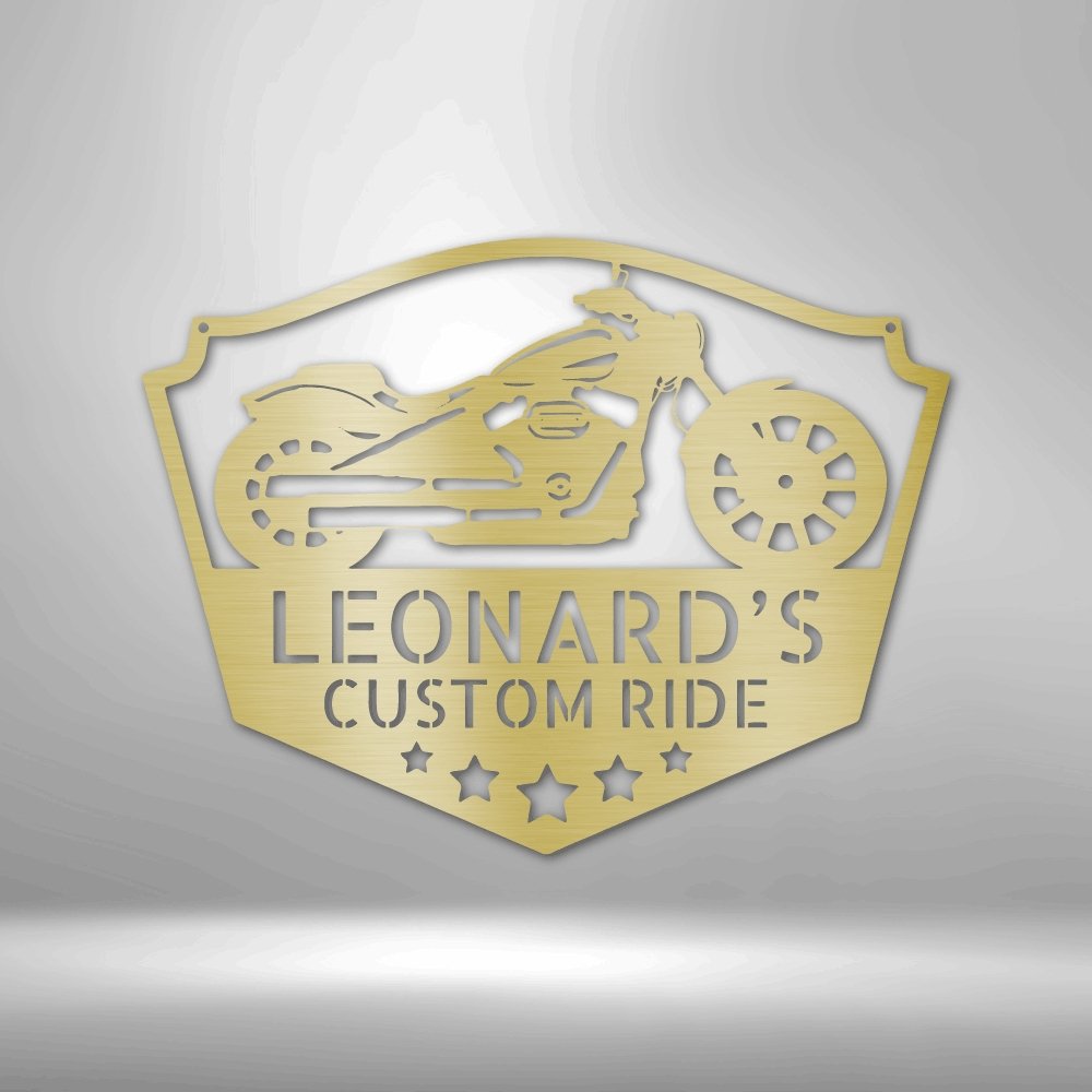 Chopper Shop Personalized Name Text Steel SignCustomly Gifts