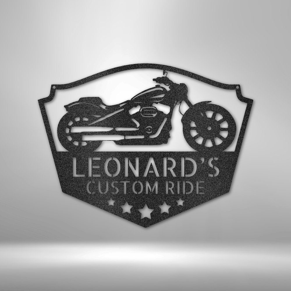 Chopper Shop Personalized Name Text Steel SignCustomly Gifts