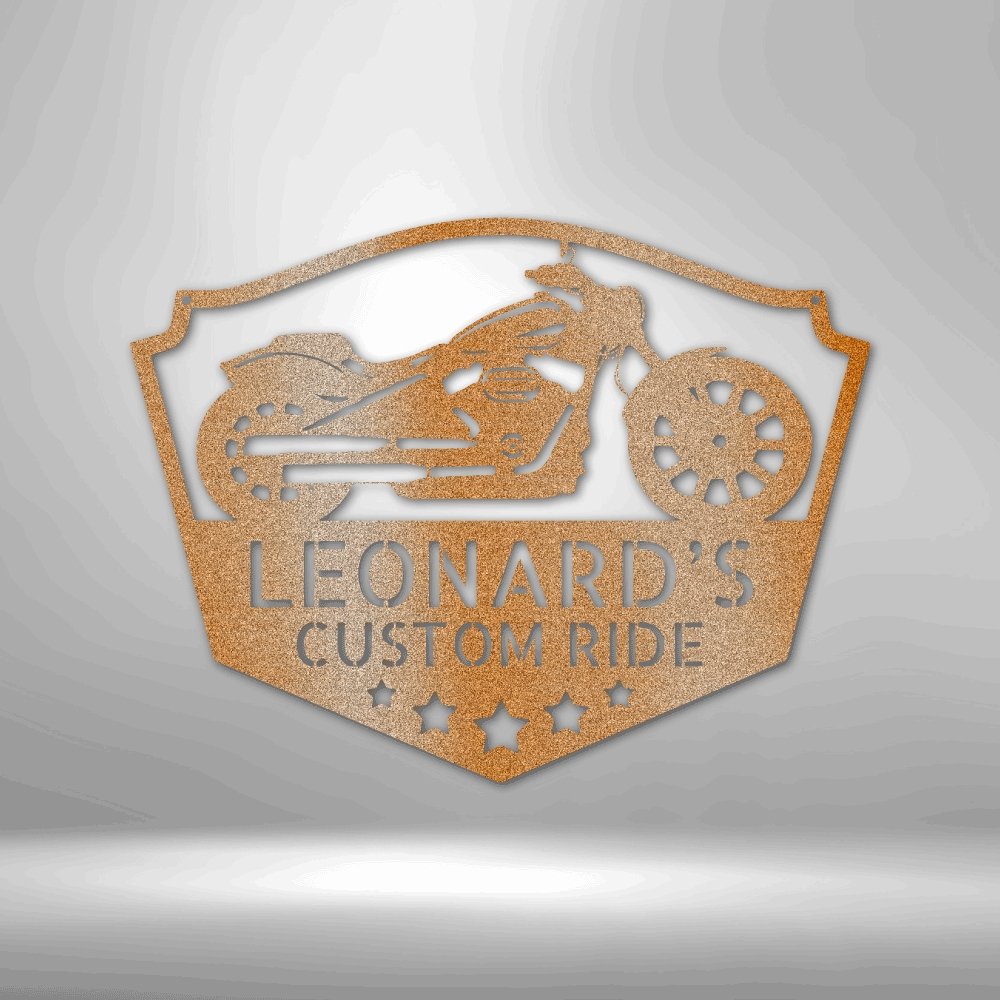 Chopper Shop Personalized Name Text Steel SignCustomly Gifts