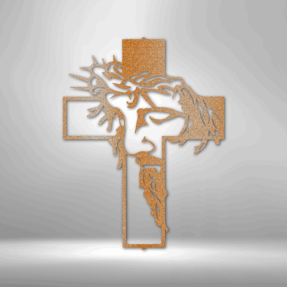 Christ Cross - Steel SignCustomly Gifts