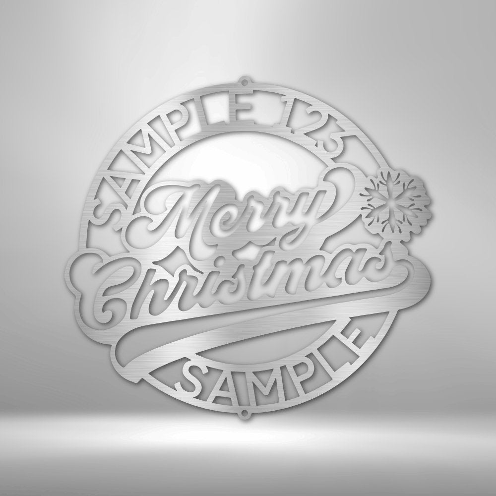 Christmas Ring Personalized Name Text Steel SignCustomly Gifts