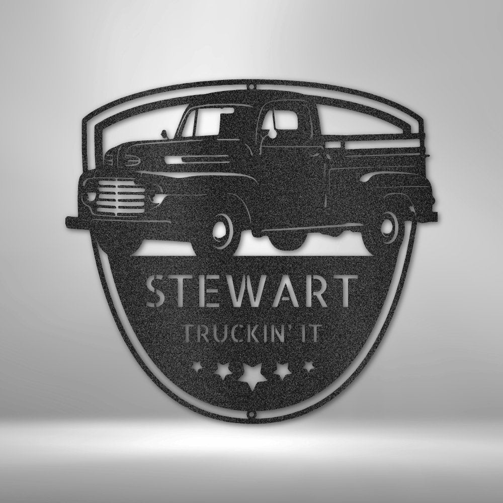 Classic Ford 150 Personalized Name Text Steel SignCustomly Gifts