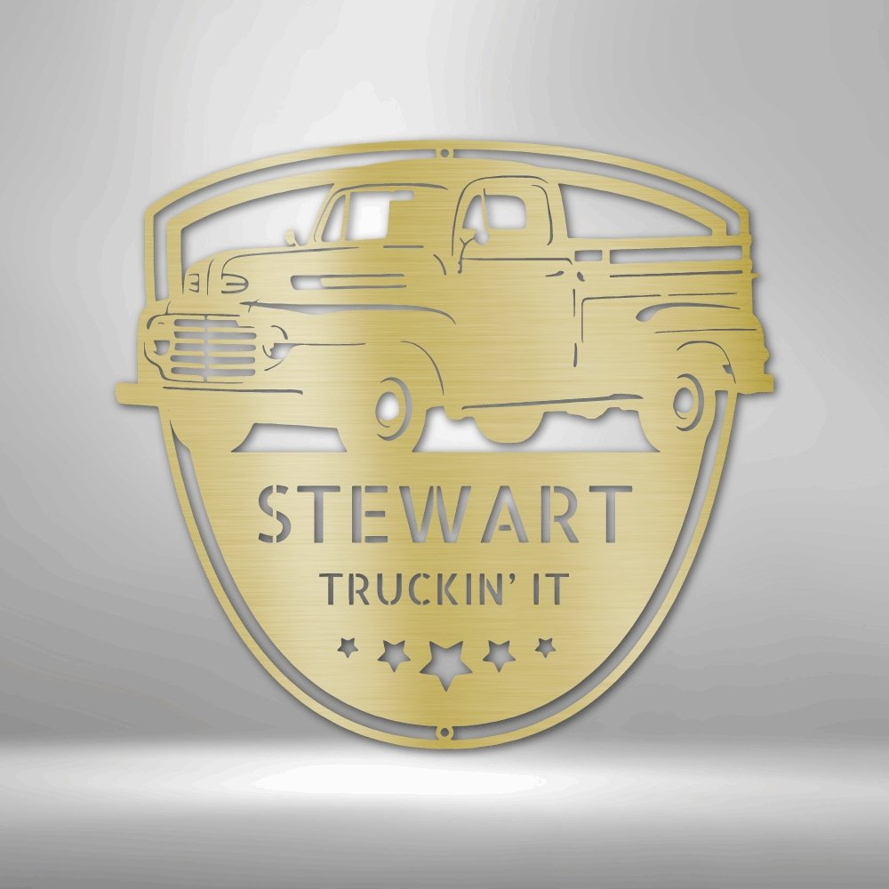 Classic Ford 150 Personalized Name Text Steel SignCustomly Gifts