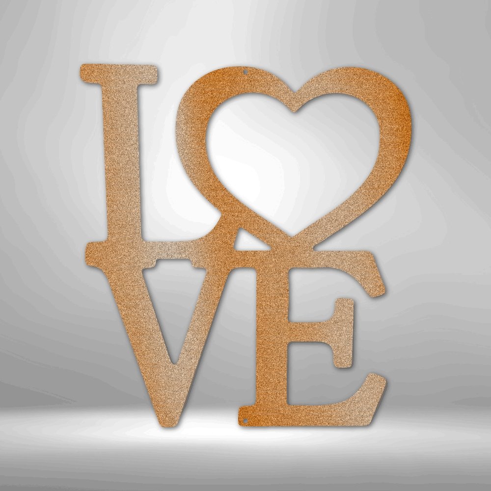 Classic Love - Steel SignCustomly Gifts