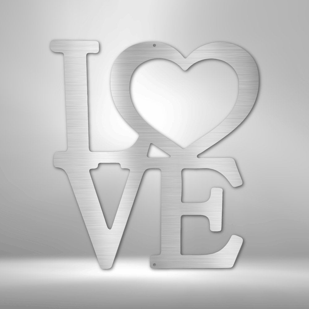 Classic Love - Steel SignCustomly Gifts