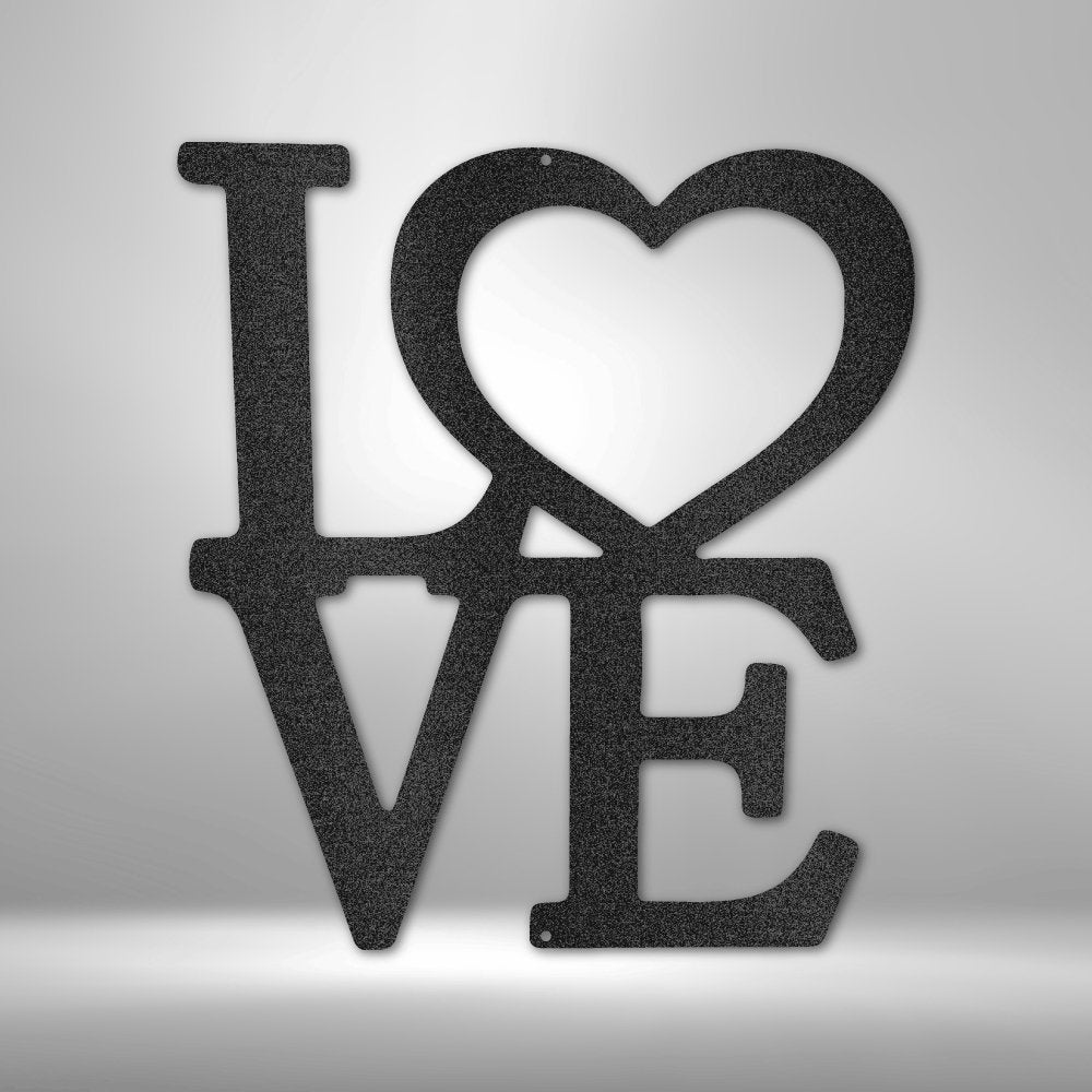 Classic Love - Steel SignCustomly Gifts
