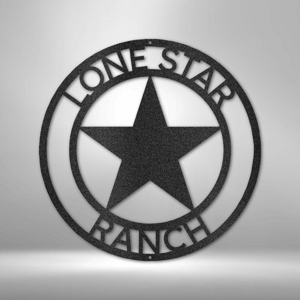 Country Star Personalized Name Text Steel SignCustomly Gifts