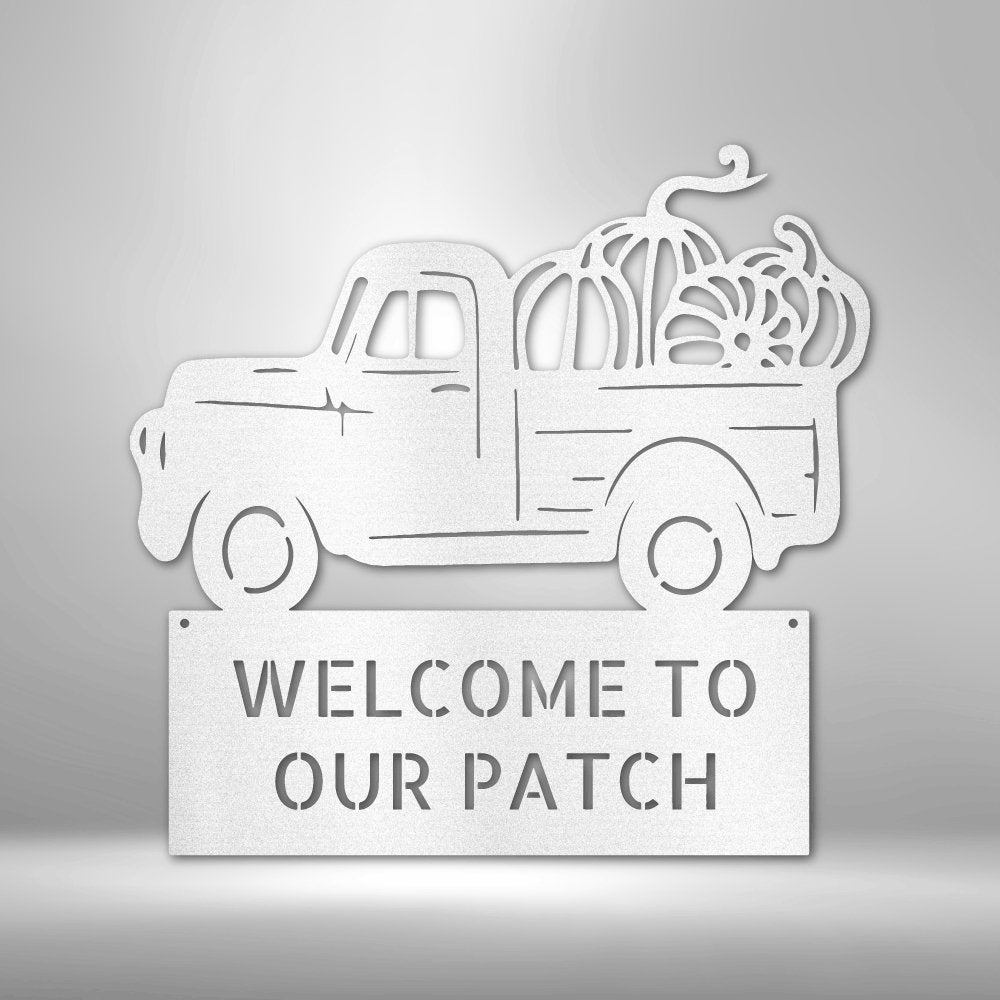 Country Truck Personalized Text Steel SignCustomly Gifts