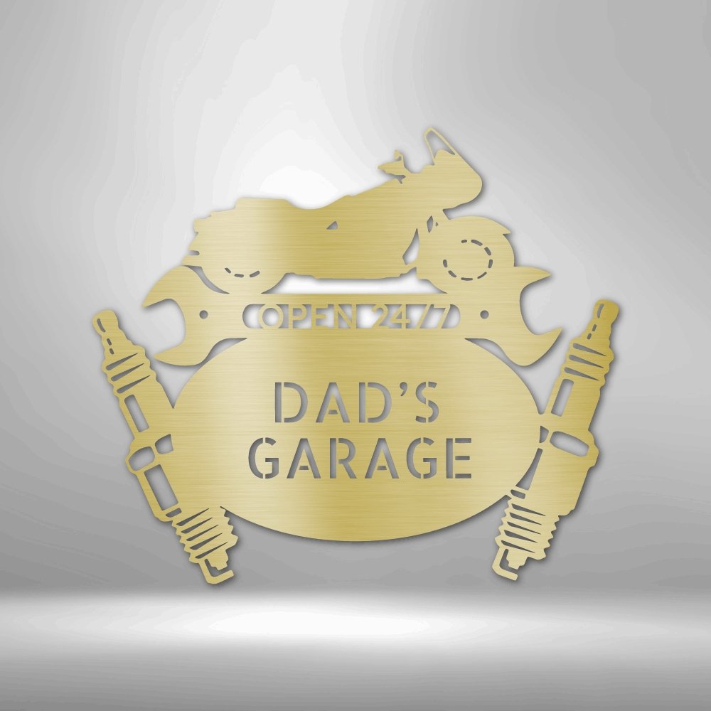Cruiser Mechanic Personalized Name Text Steel SignCustomly Gifts