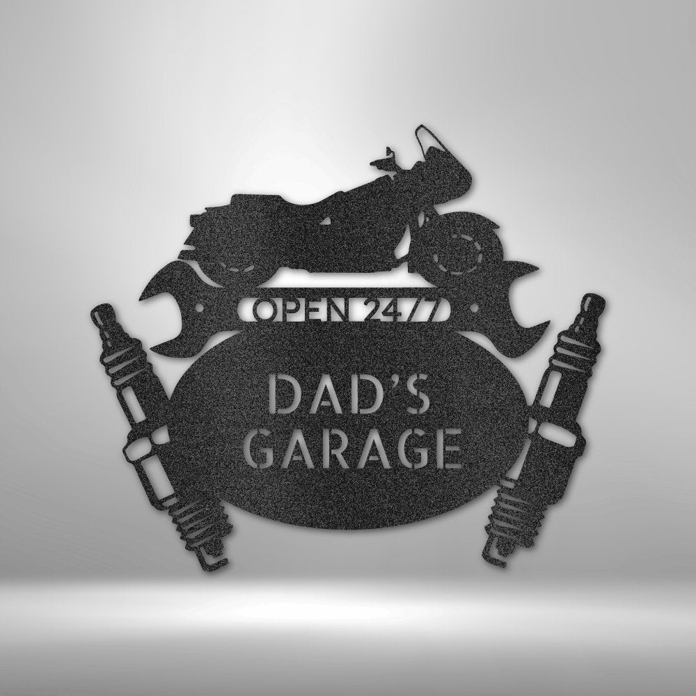 Cruiser Mechanic Personalized Name Text Steel SignCustomly Gifts