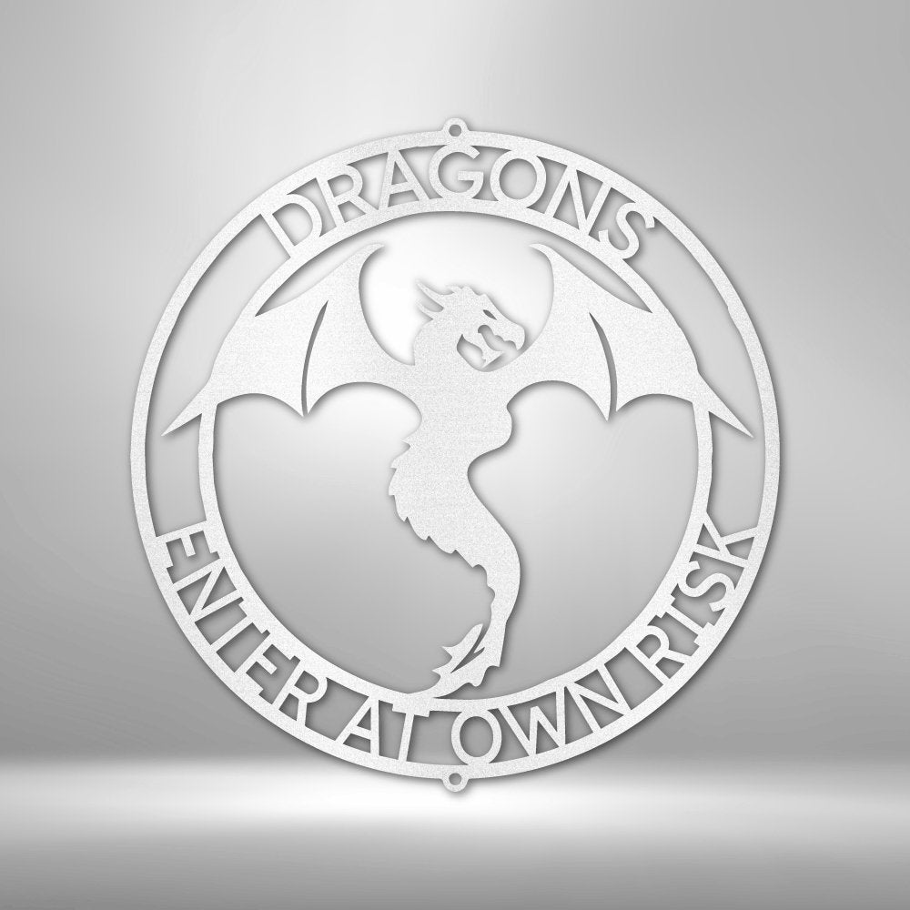 Dragon Ring Personalized Text Steel SignCustomly Gifts