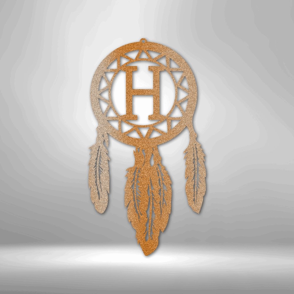 Dream Catcher Personalized Monogram Steel SignCustomly Gifts