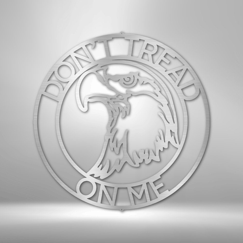 Eagle Head Ring Personalized Text Steel SignCustomly Gifts