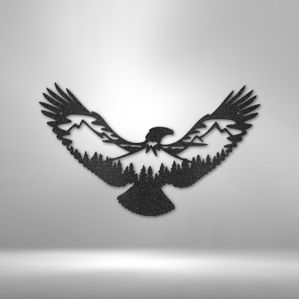Eagle Scene Metal ArtCustomly Gifts