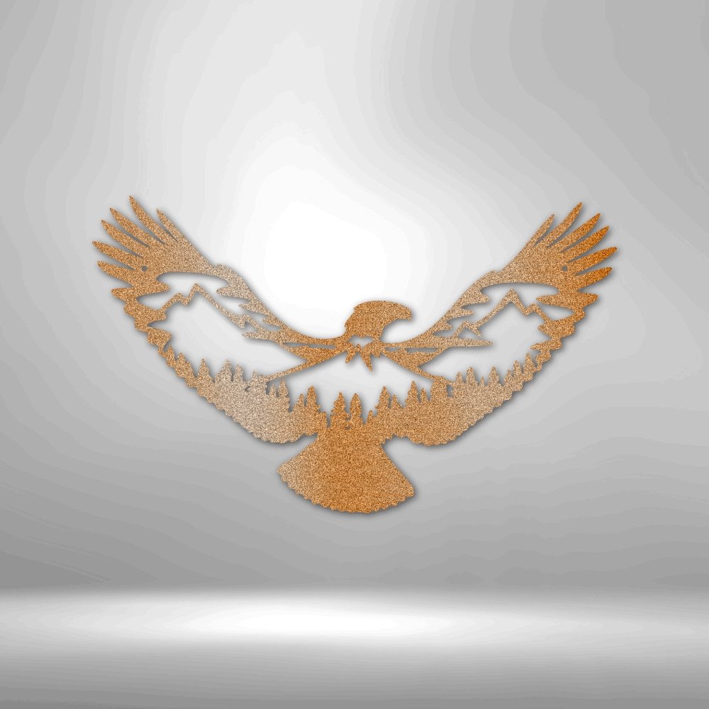 Eagle Scene Metal ArtCustomly Gifts