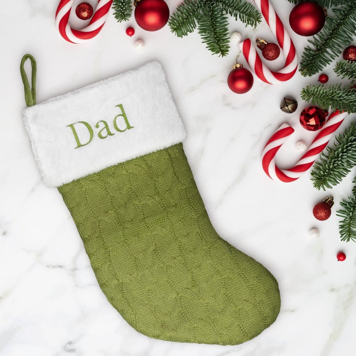 Embroidered Personalized Name Christmas StockingCustomly Gifts