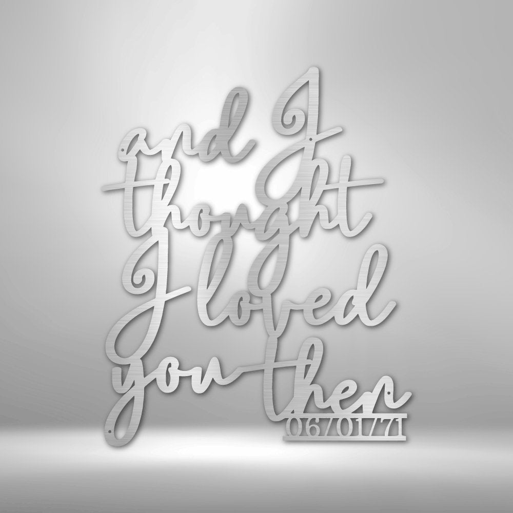 Ever Growing Love Personalized Text Date Steel SignCustomly Gifts