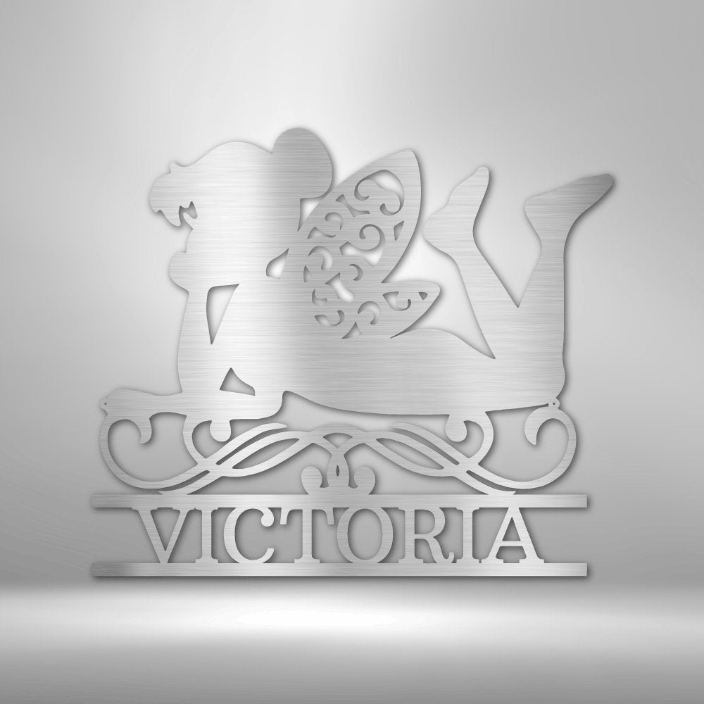 Fairy Personalized Name Text Steel SignCustomly Gifts