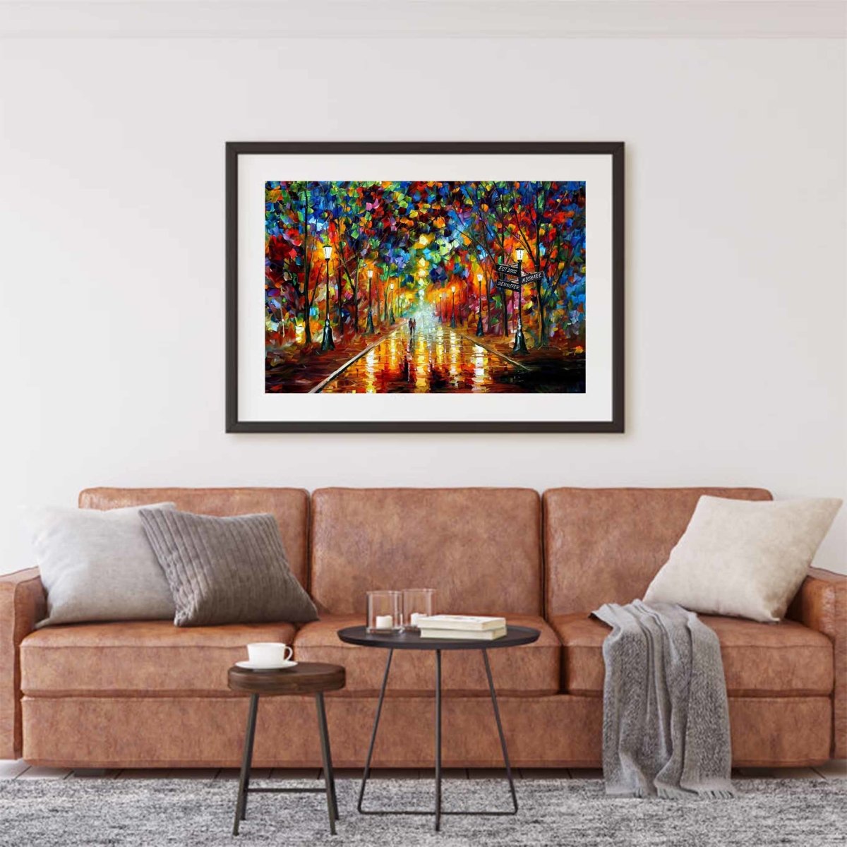 Farewell to Anger Personalized Street Signs Impressionist Style PosterCustomly Gifts