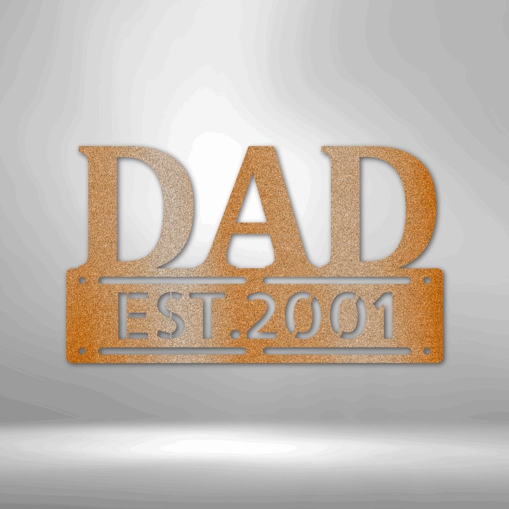 Father's Day Dad Personalized Steel SignCustomly Gifts