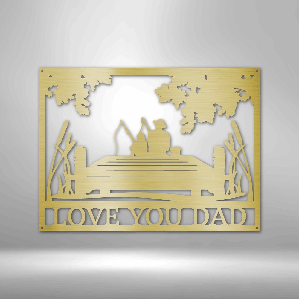 Fishing Buddies Personalized Steel SignCustomly Gifts