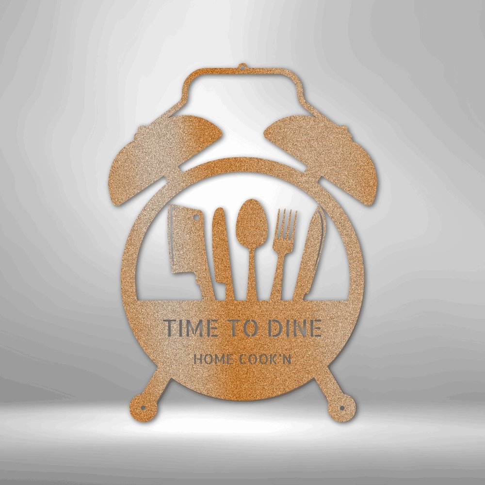 Food Time Personalized Text Steel SignCustomly Gifts