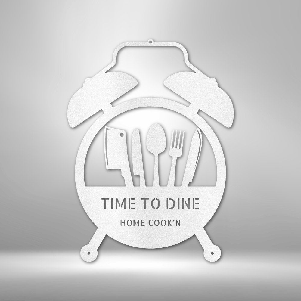 Food Time Personalized Text Steel SignCustomly Gifts