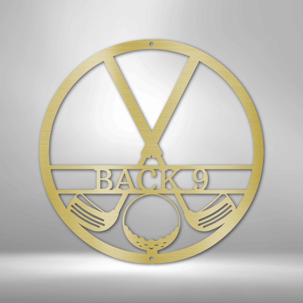 Golf Club Personalized Name Text Steel SignCustomly Gifts