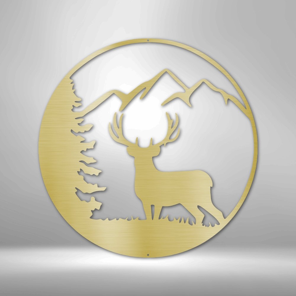 Graceful Deer - Steel SignCustomly Gifts