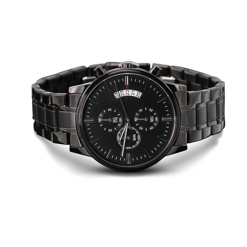 Great Fisherman Better Dad Engraved Stainless Steel WatchCustomly Gifts