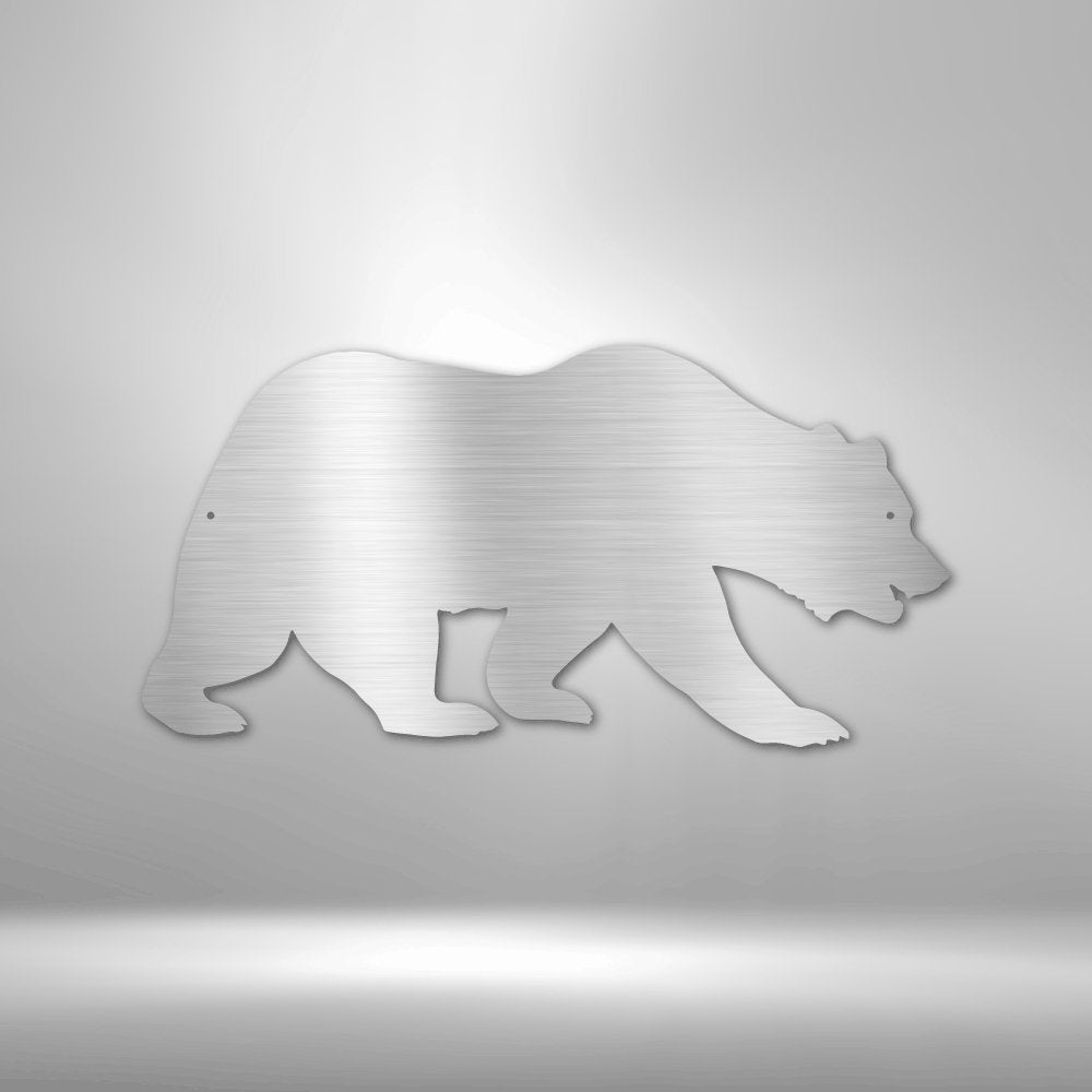 Grizzly Bear - Steel SignCustomly Gifts