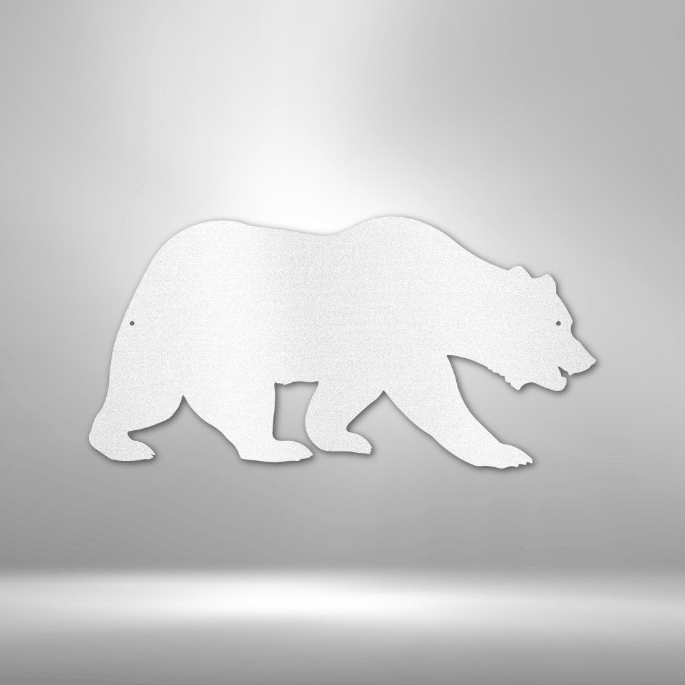 Grizzly Bear - Steel SignCustomly Gifts