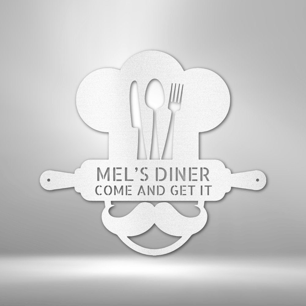 Home Chef Personalized Name Text Steel SignCustomly Gifts