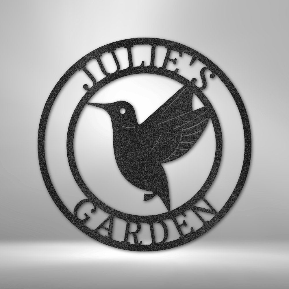 Humming Bird Personalized Name Text Steel SignCustomly Gifts
