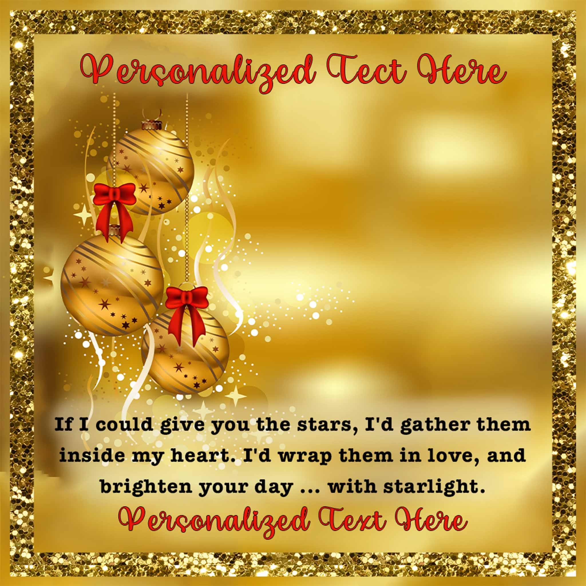 Interlocking Hearts Necklace Christmas Give You The Stars Personalized Insert CardCustomly Gifts