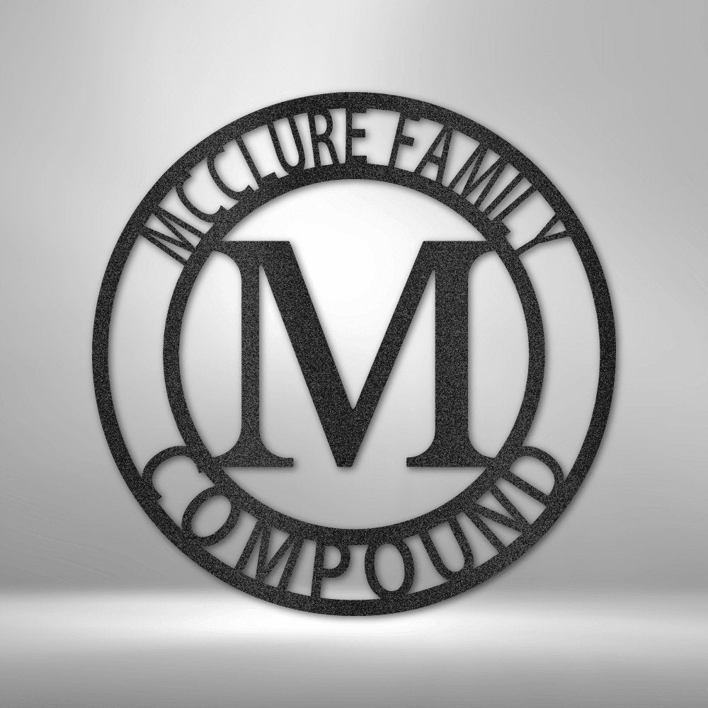 Letter Family Name Personalized Steel SignCustomly Gifts