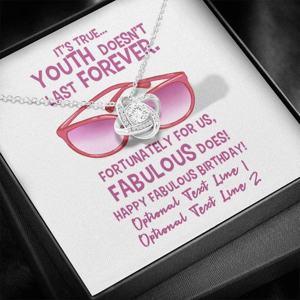 Love Knot Necklace Youth Fabulous v1 Birthday Personalized Insert CardCustomly Gifts