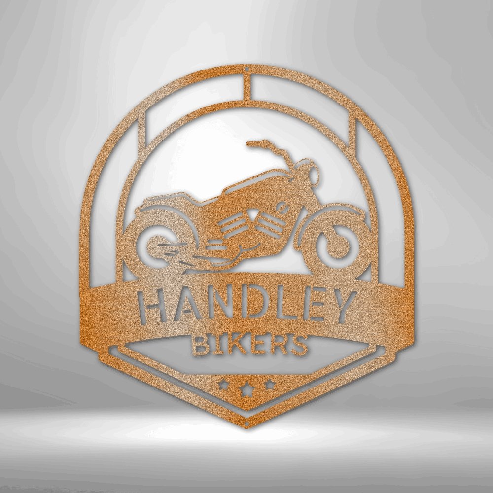 Love to Ride Motorcycle Personalized Name Text Steel SignCustomly Gifts