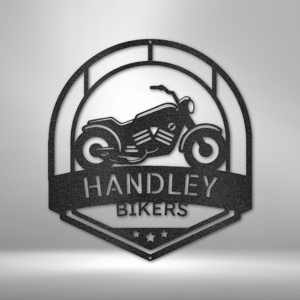 Love to Ride Motorcycle Personalized Name Text Steel SignCustomly Gifts